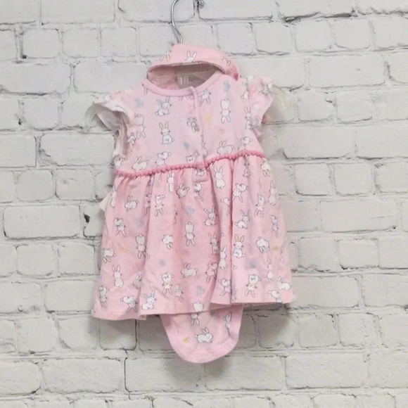 Little Me Easter Bunny Dress with Headband - Picture 6 of 7